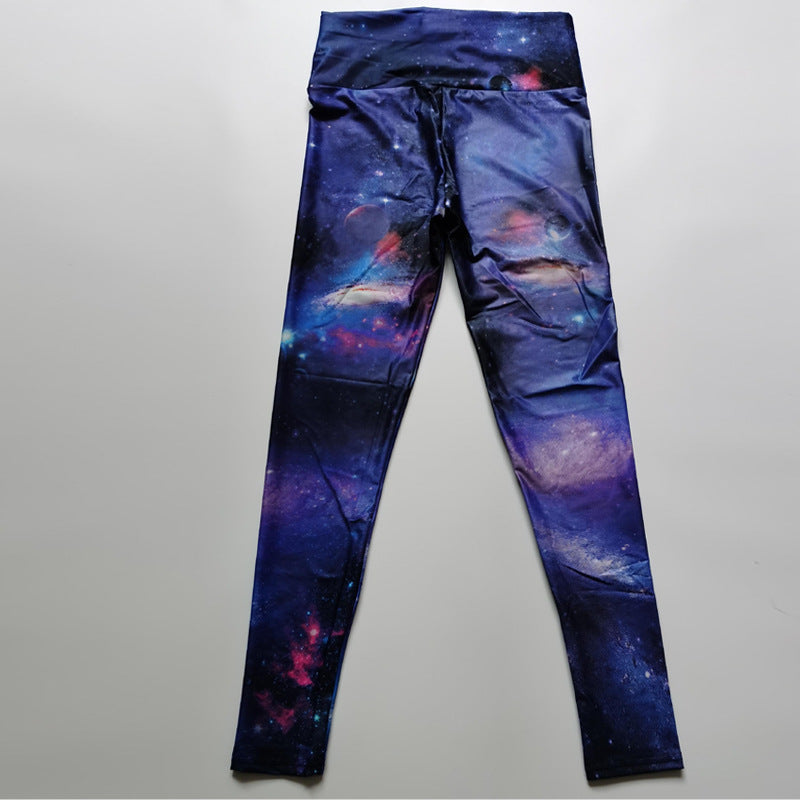Abstract Ink Print High-Elastic Leggings