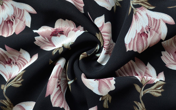 Short Sleeve Long Print Fashion Sexy V-Neck Skirt