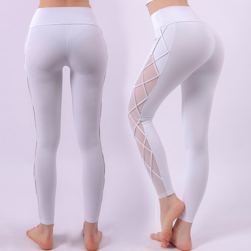 Nude-Tone High-Waist Hip-Lift Yoga Pants