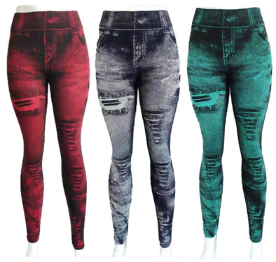 Ladies imitation cowboy leggings