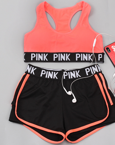 Women's Sports Two-Piece PINK Suit