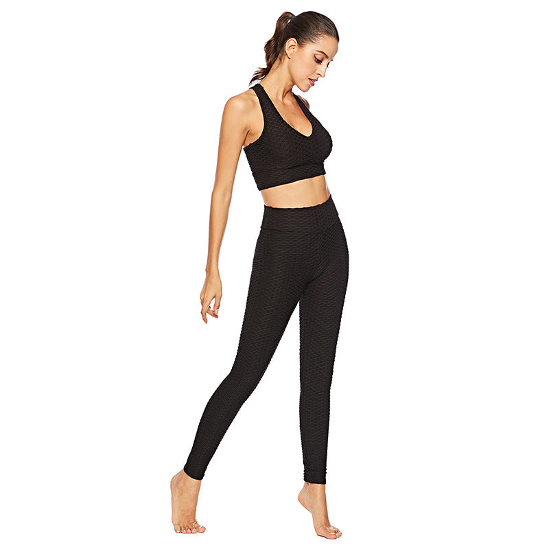 Jacquard Hip-Detail Fitness Set