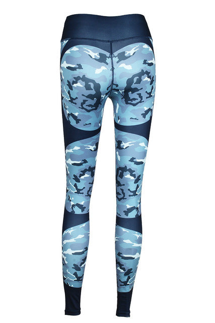 Printed Patchwork Yoga Leggings