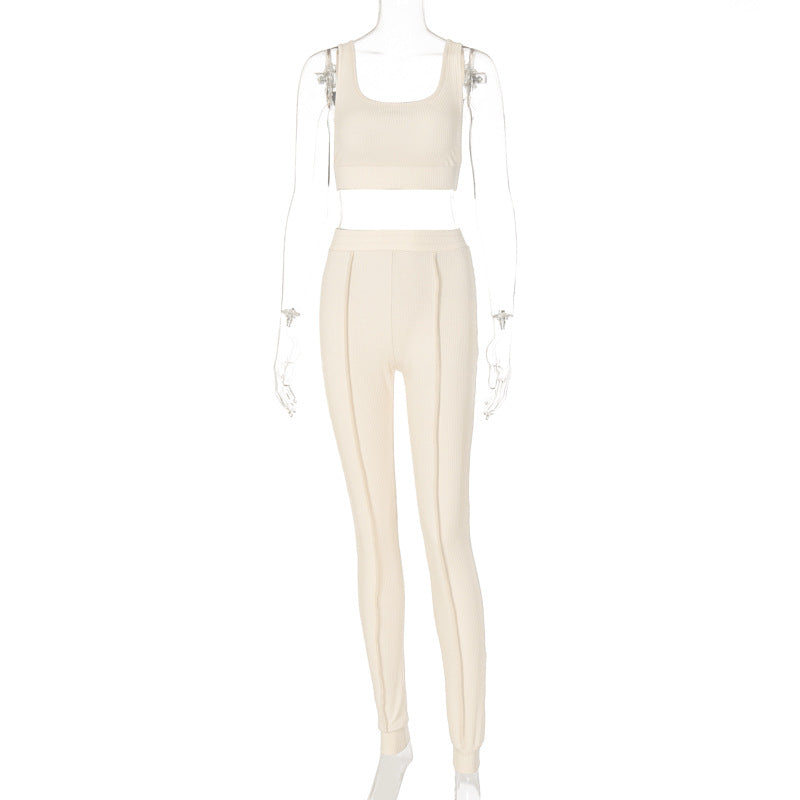 Ribbed Texture Fitness Yoga Set