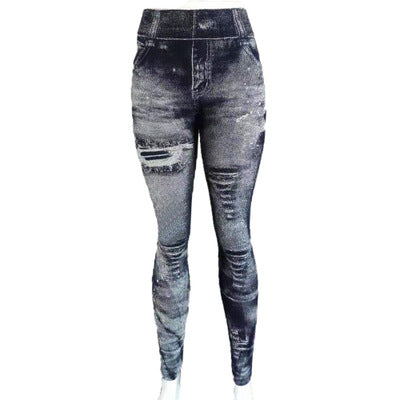 Ladies imitation cowboy leggings