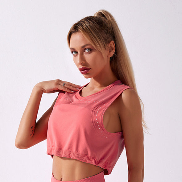 Women's Seamless Loose Yoga Vest