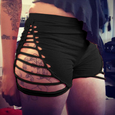 Sexy High Waist Cut Out Leisure Super Shorts
