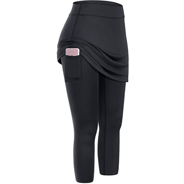 New Summer 2021 Women Tennis Skirted Leggings