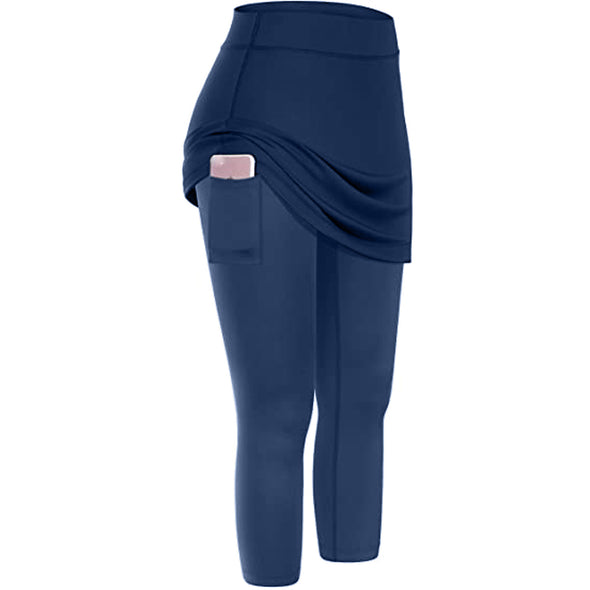 New Summer 2021 Women Tennis Skirted Leggings