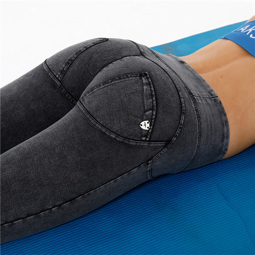 White Peach High Waist Tight Leggings