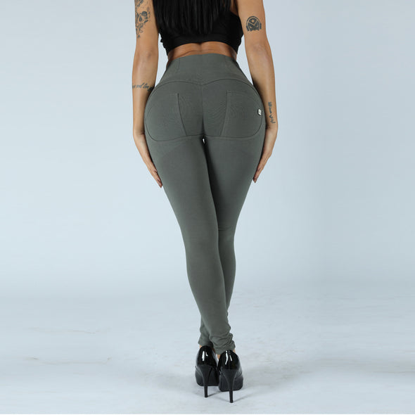 White Peach High Waist Tight Leggings