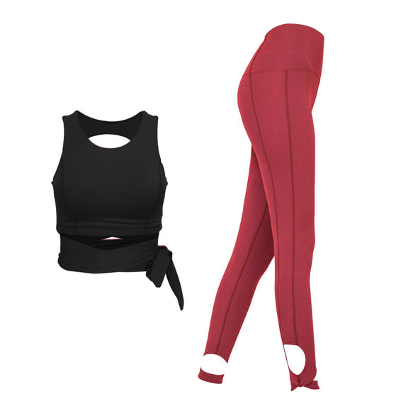 Women's Beautiful Back Shockproof Aerial Yoga Set