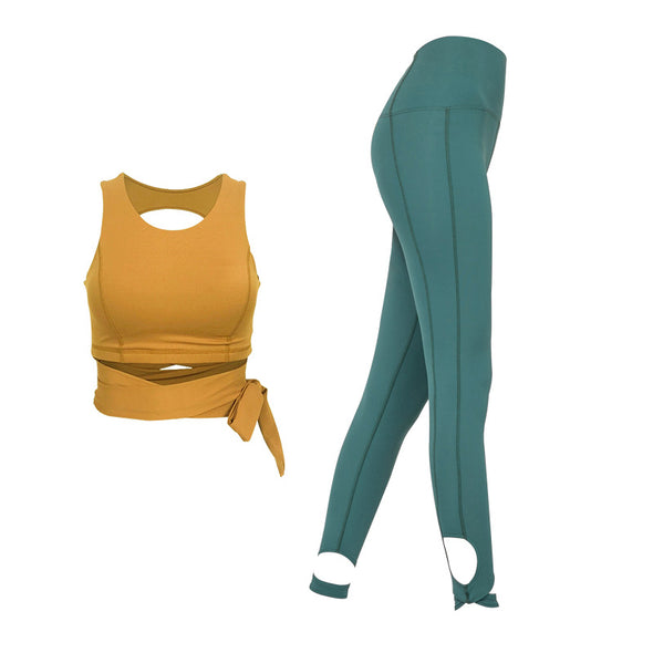 Women's Beautiful Back Shockproof Aerial Yoga Set