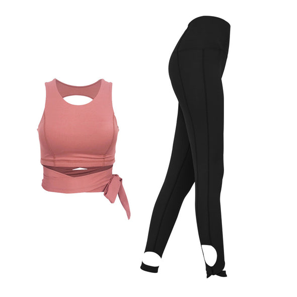 Women's Beautiful Back Shockproof Aerial Yoga Set