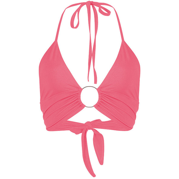 Women's Halter Back And Chest Wrap Top