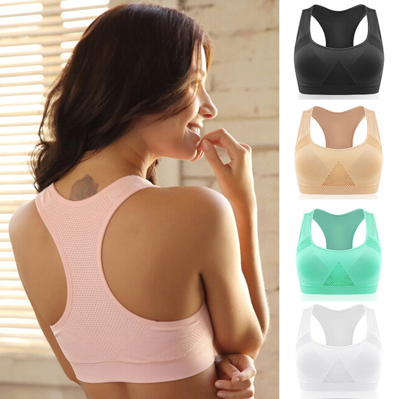 Hollow-Back Detail Sports Bra