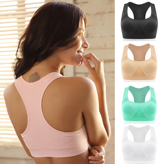 Hollow-Back Detail Sports Bra