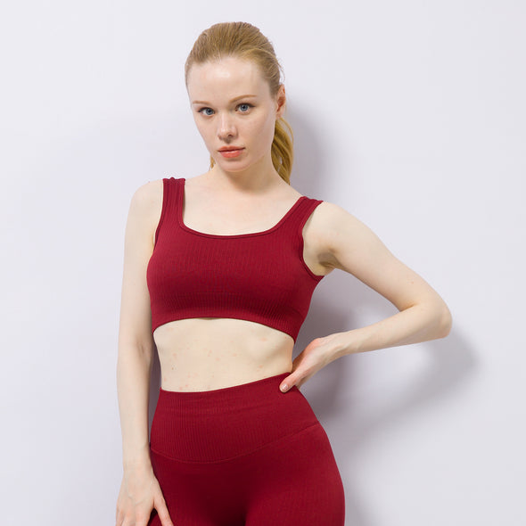 New Summer 2021 Seamless Striped Sports Bra