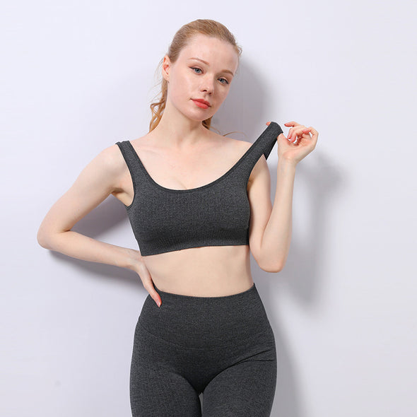 New Summer 2021 Seamless Striped Sports Bra