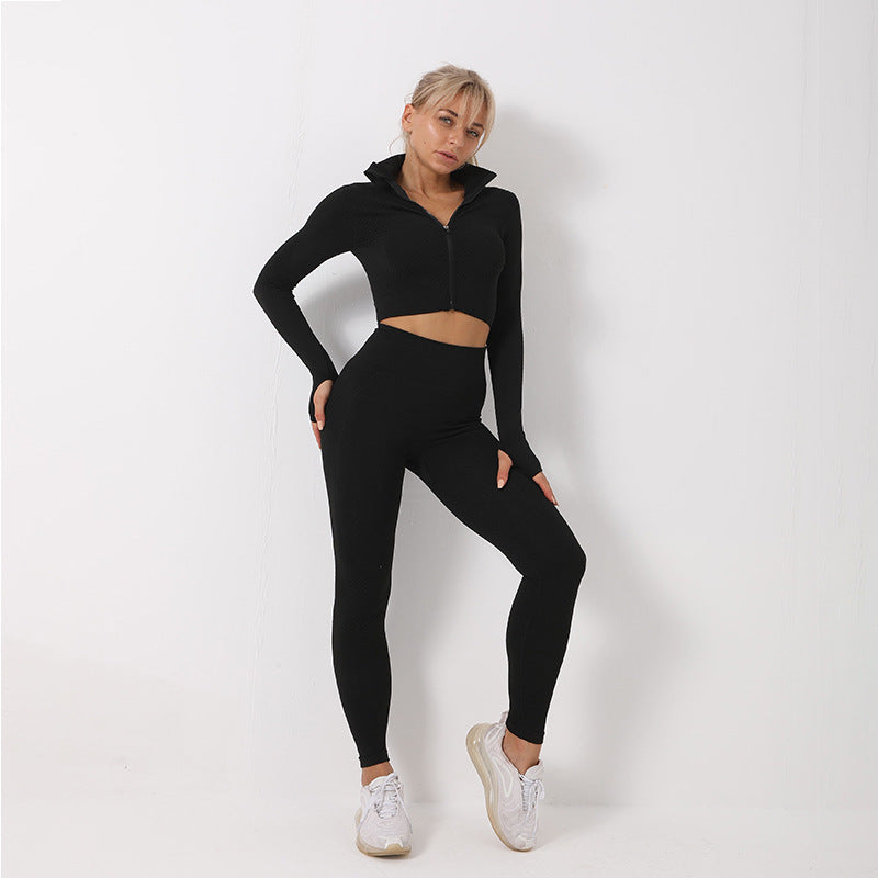 Crop Top & High-Waist Leggings Set