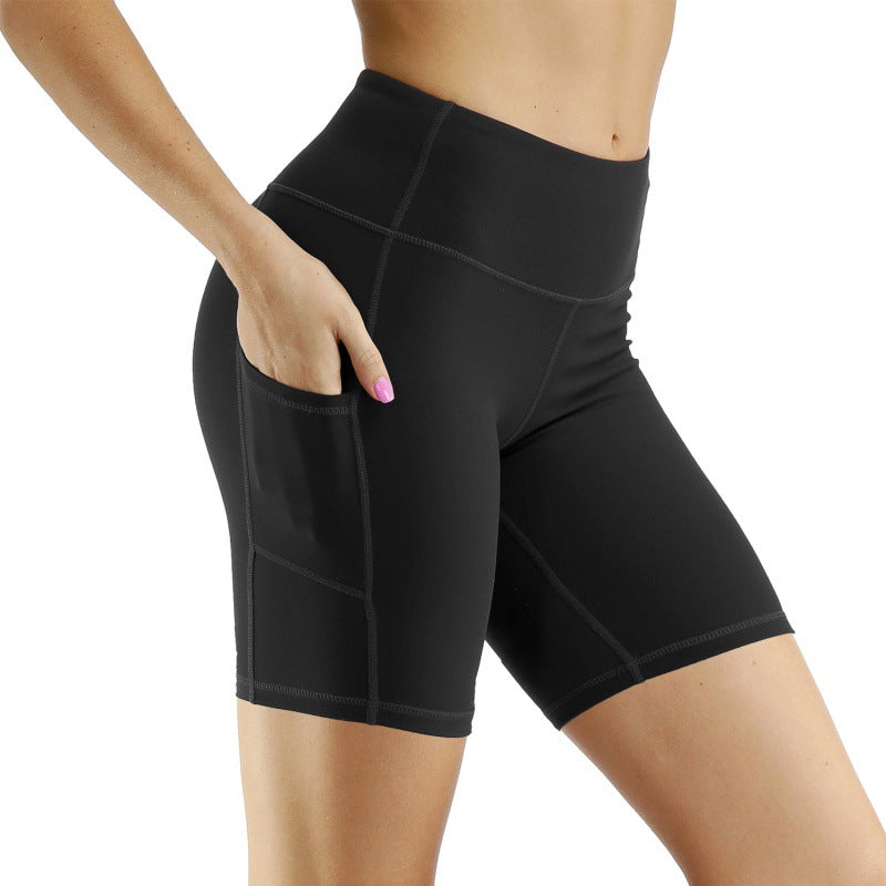 High-Waist Cycling Stretch Shorts