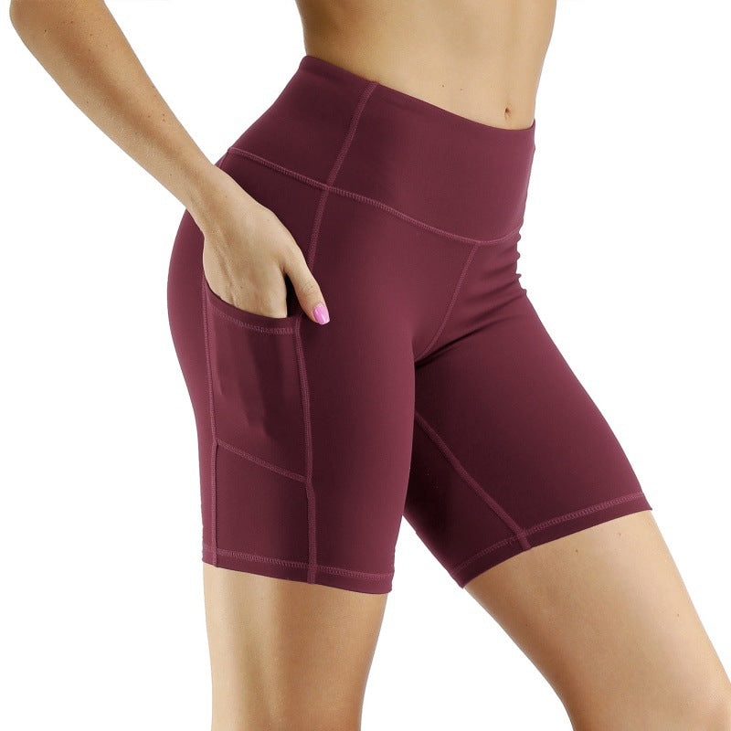 High-Waist Cycling Stretch Shorts