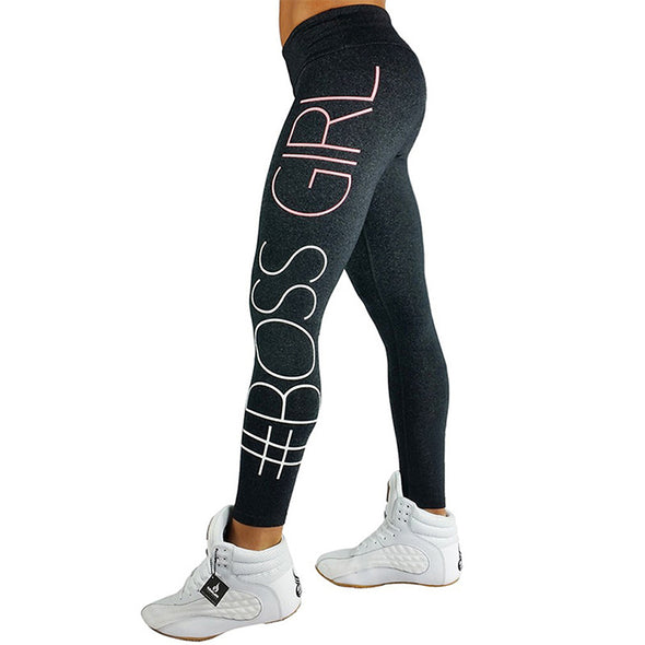 New Summer 2021  BOSS GIRL Printed Leggings