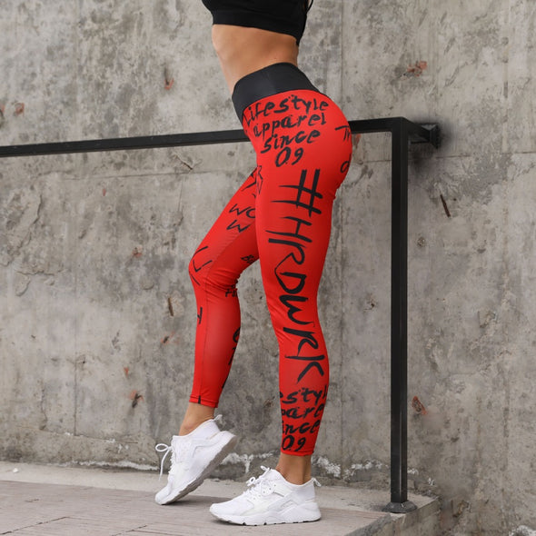 New Summer 2021 Women's Inspirational Print Sports Leggings