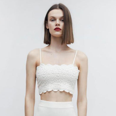 Summer Style Lace Collar Top Vest