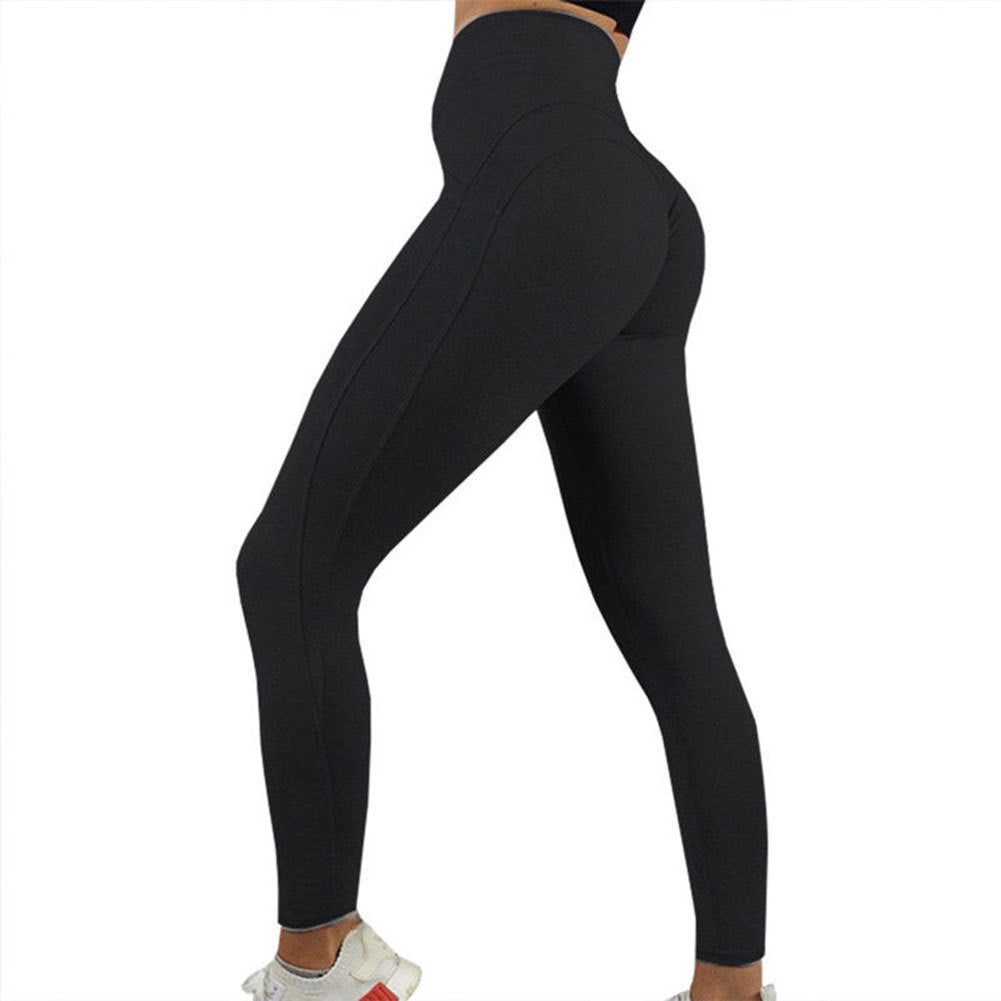 V-Notch Waist Slimming Yoga Leggings