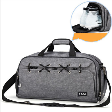 Gym Duffel Bag With Shoes Compartment And Dry Wet Separation Layer