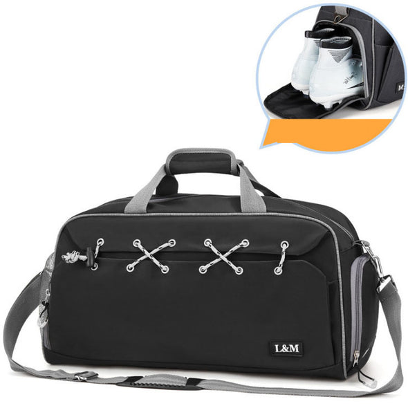 Gym Duffel Bag With Shoes Compartment And Dry Wet Separation Layer