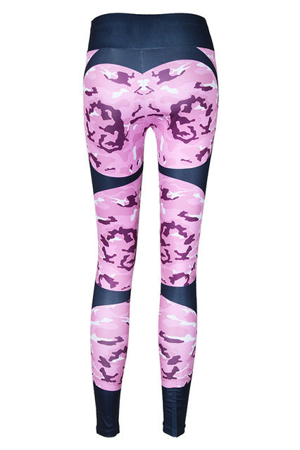 Printed Patchwork Yoga Leggings