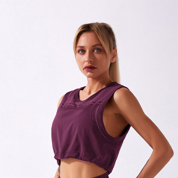 Women's Seamless Loose Yoga Vest