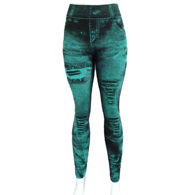 Ladies imitation cowboy leggings