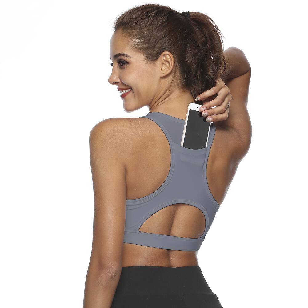 Strappy Open-Back Sports Bra