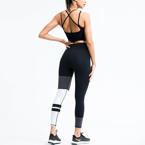 Beauty back color matching yoga Set