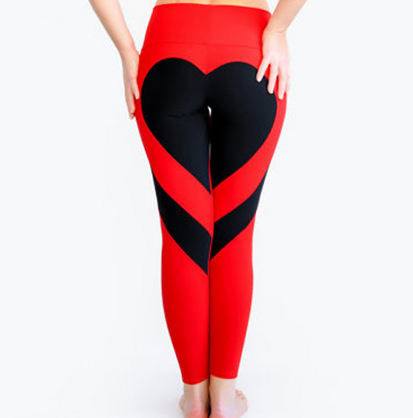 Buttock love bang color splicing yoga gym leggings