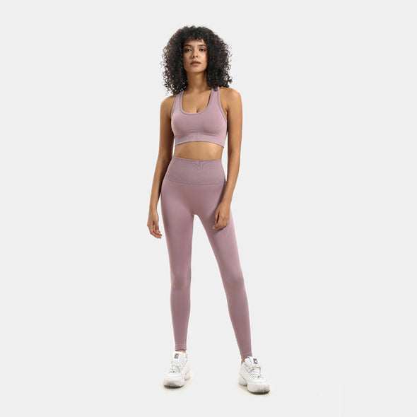 Women's Seamless Knit Hip Yoga Fitness Suit