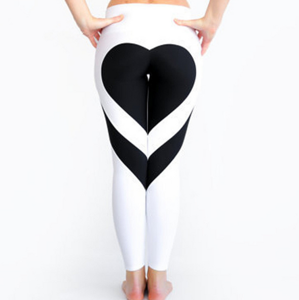 Buttock love bang color splicing yoga gym leggings