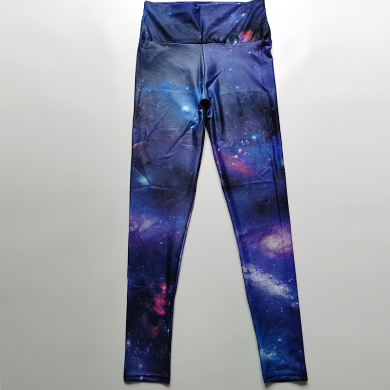 Abstract Ink Print High-Elastic Leggings