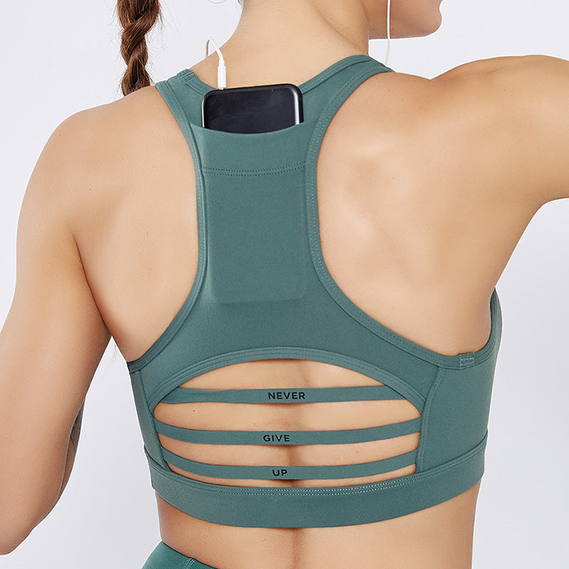 Pocket-Back Active Sports Bra