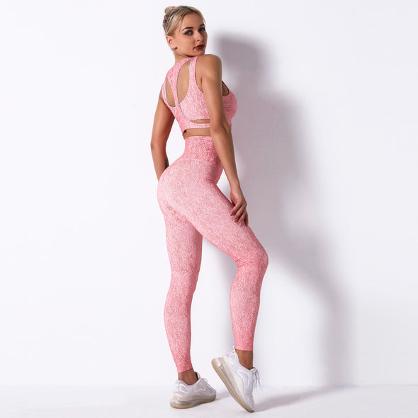 New Summer 2021 Women Sexy Print Yoga Suit