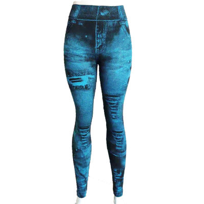 Ladies imitation cowboy leggings