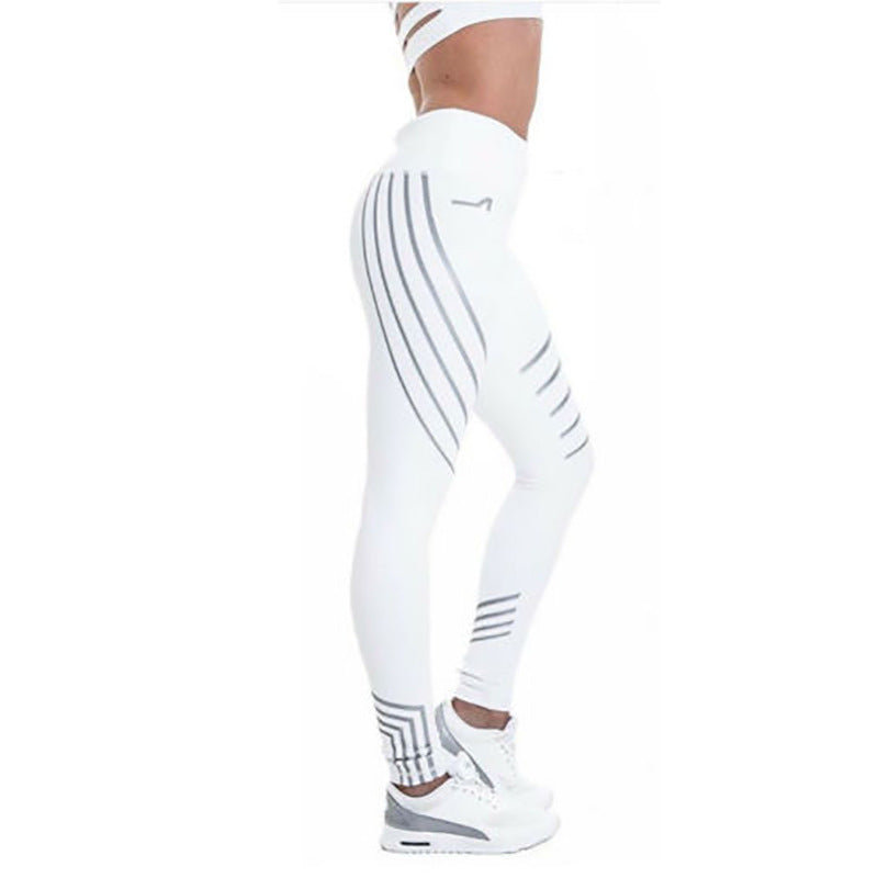 Reflective Detail Sport Yoga Pants