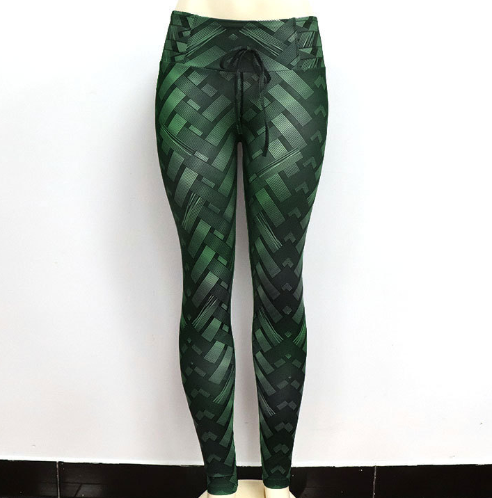 Woven-Texture Push-Up Yoga Leggings