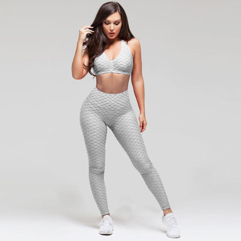 Jacquard Hip-Detail Fitness Set