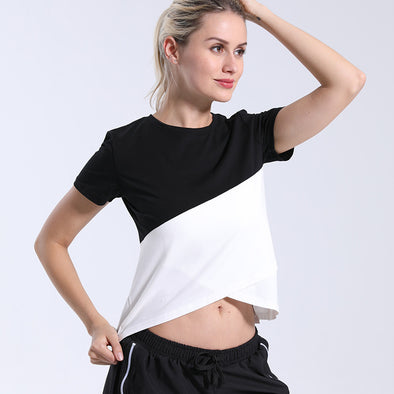 Quick drying stretch Yoga suit fitness T-shirt