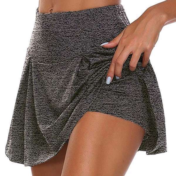 Faux Two-Piece Layered Leggings