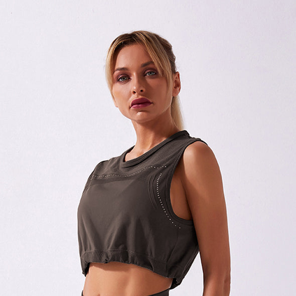 Women's Seamless Loose Yoga Vest